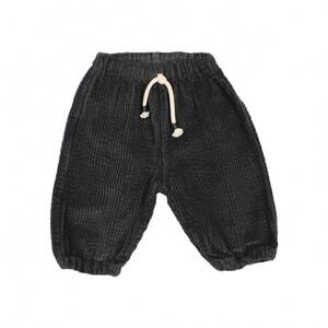 NEW BÚHO boy's antracite corduroy pants in gray